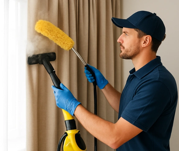 Trusted drapes cleaning technician Matty Curtain Cleaning cocoroc-vic QLD