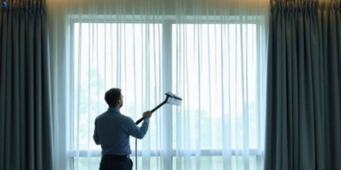 Commercial drapes cleaning service cocoroc-vic hotels offices