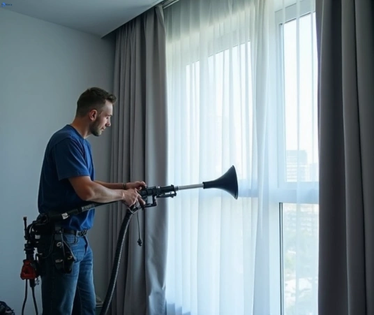 Professional drapes cleaning process tools Matty Curtain Cleaning cocoroc-vic