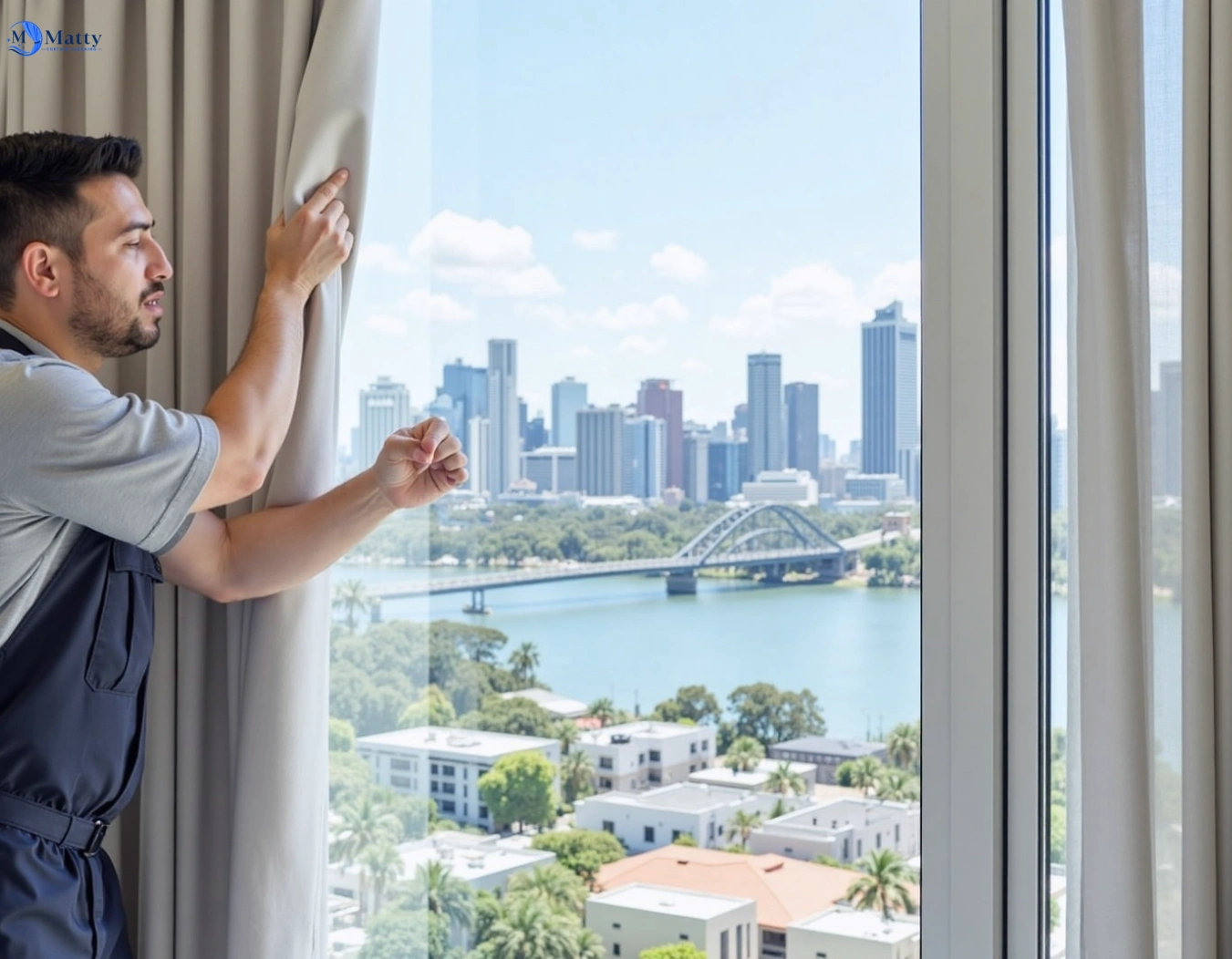 Professional curtain steam cleaning service cocoroc-vic QLD by Matty Curtain Cleaning
